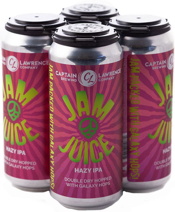 Captain Lawrence Jam Juice 4 pack 16 oz. Can Yankee Spirits