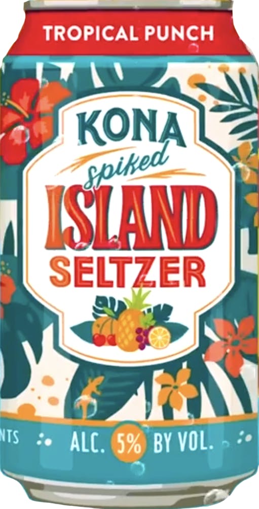 Kona Libbey Glass - Kona Spiked Island Seltzer Tropical Punch design