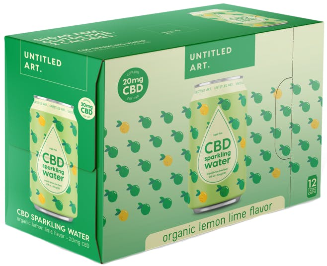 Untitled Art Brewing CBD Lemon Lime Sparkling Water 12 Pack 355ml Can ...