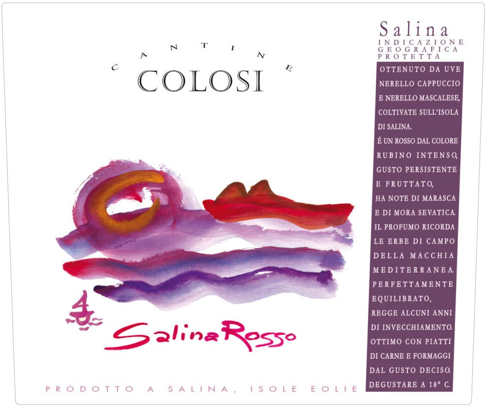 Colosi Salina Rosso 2021 750ml - Bottle Shop of Spring Lake