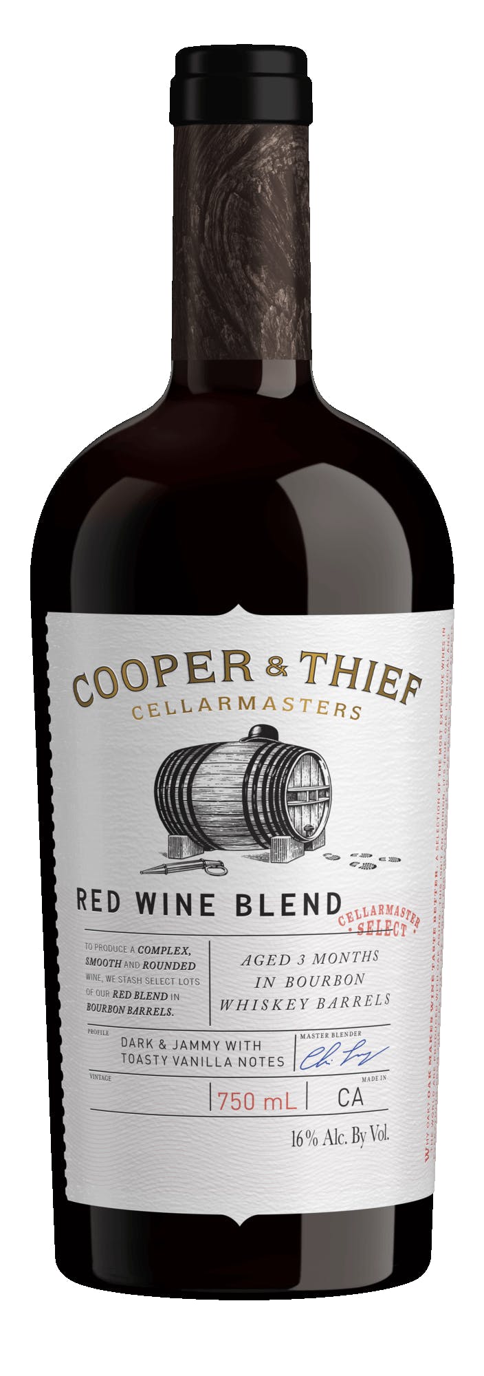Cooper & Thief Cellarmasters Red Wine Blend Bourbon BarrelAged 750ml