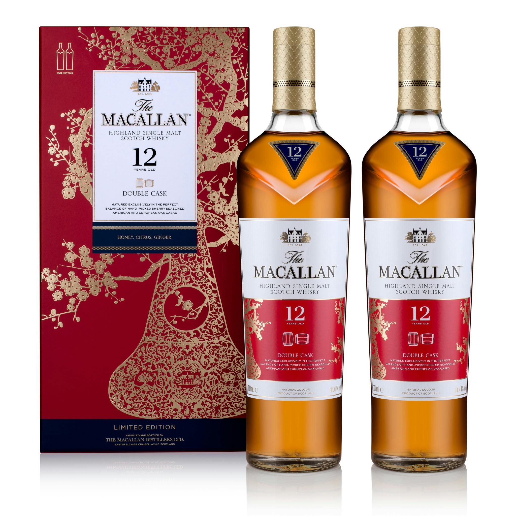 Macallan Limited Edition Year of the Pig Set Double cask 12 Year