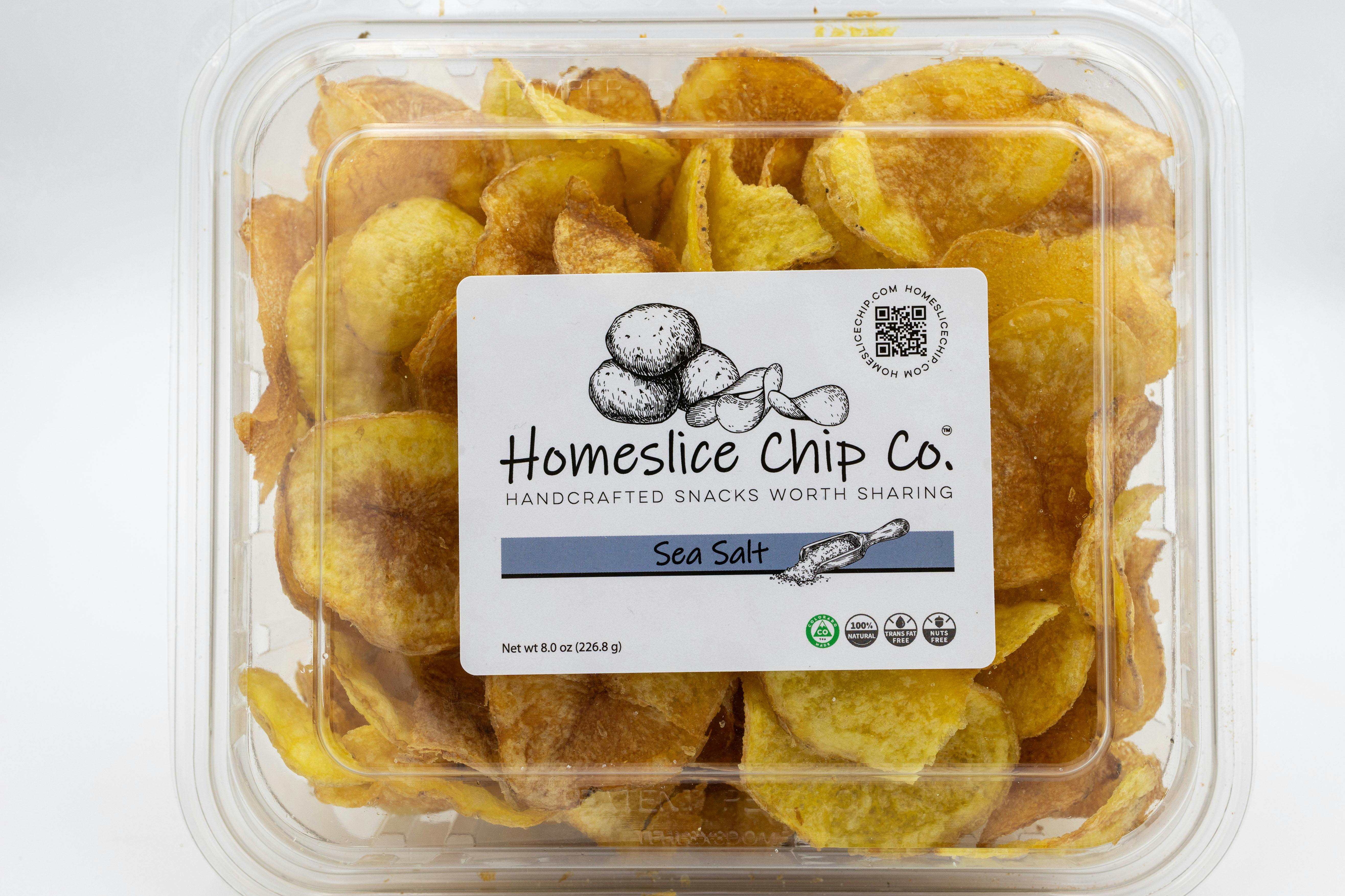 Homeslice Chip Company SEA SALT 8 oz. Box Argonaut Wine & Liquor