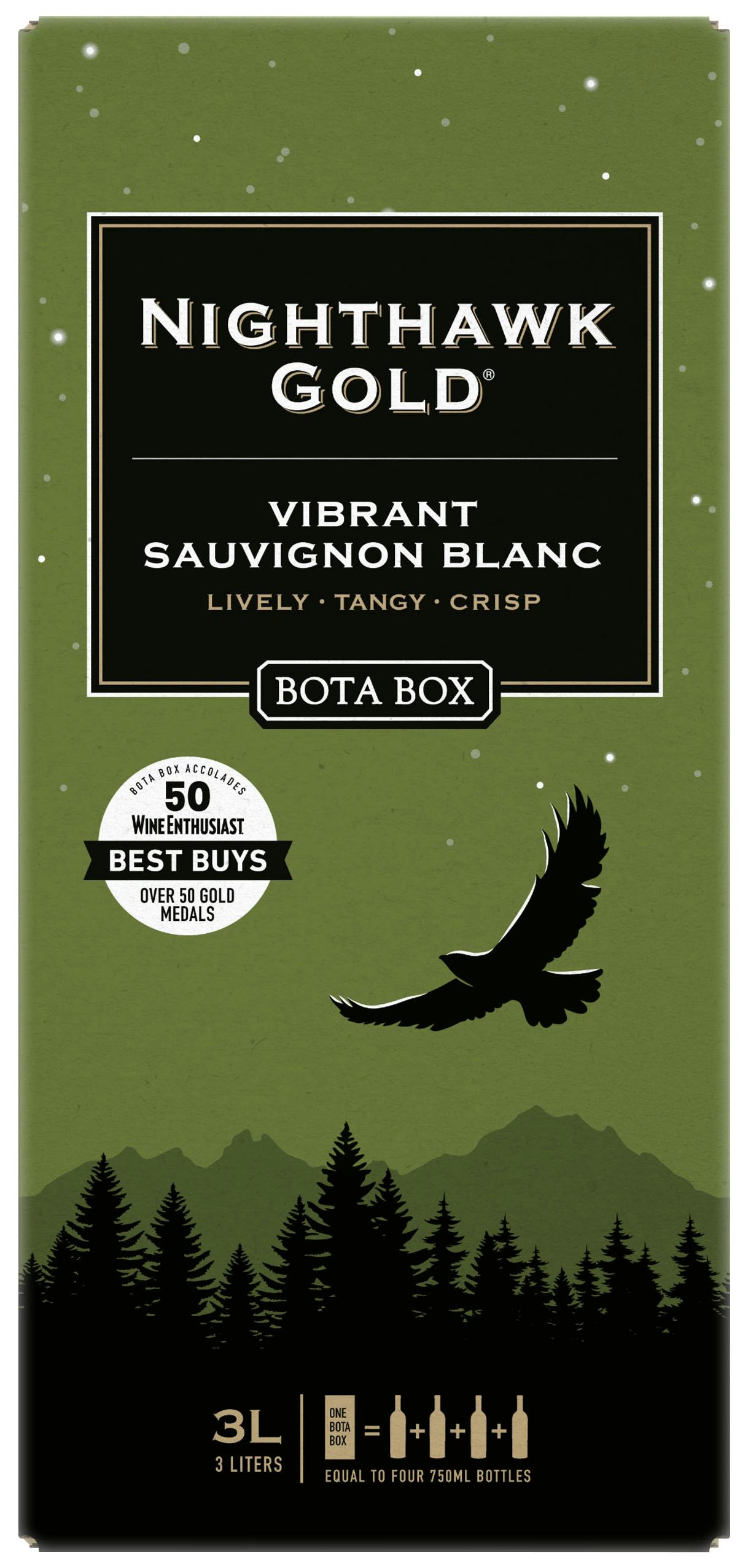 Bota Box Nighthawk Gold Vibrant Sauvignon Blanc 3L Box - SPIRITED Wines