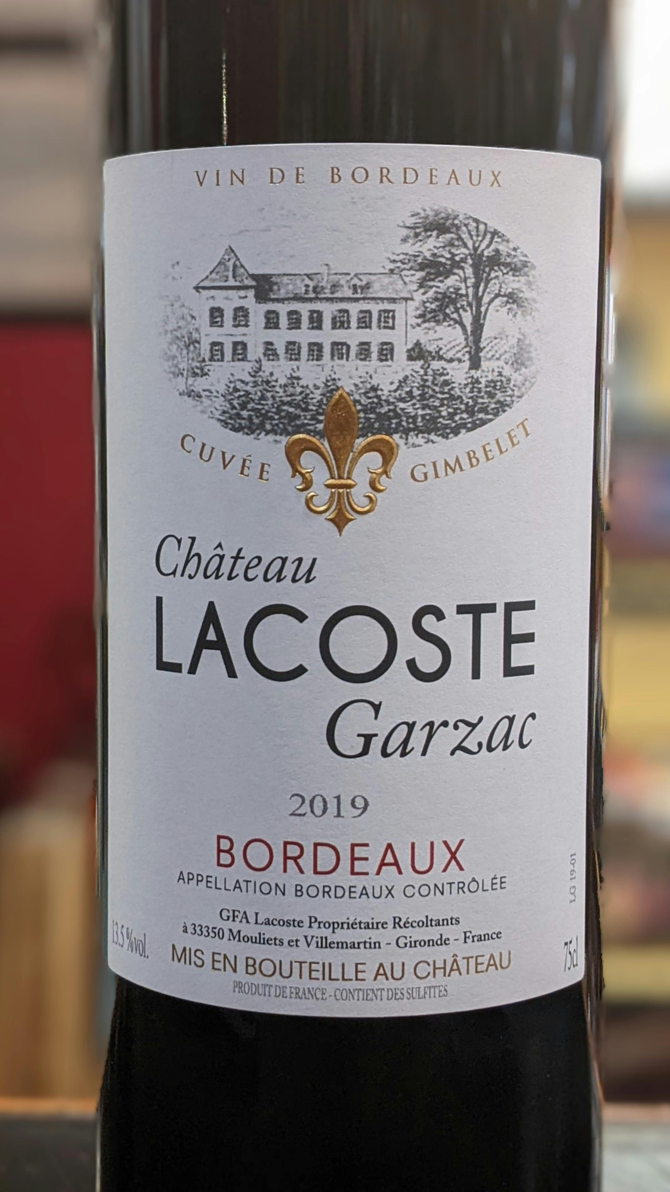Chateau Reynaud Lacoste Lacoste Garzac Bordeaux 2019 750ml - Stone Gate Wine Spirits