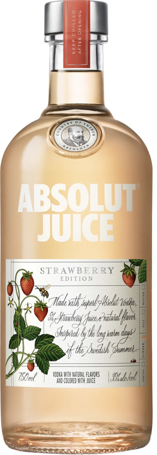 Absolut strawberry shop