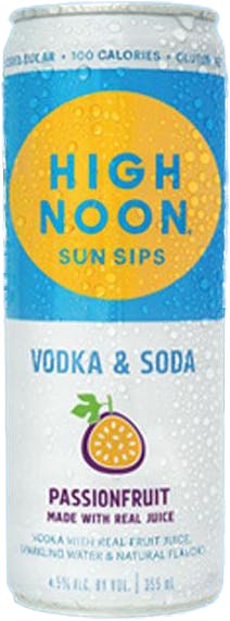 High Noon Spirits Sun Sips Passionfruit Vodka & Soda 4 pack 12 oz ...