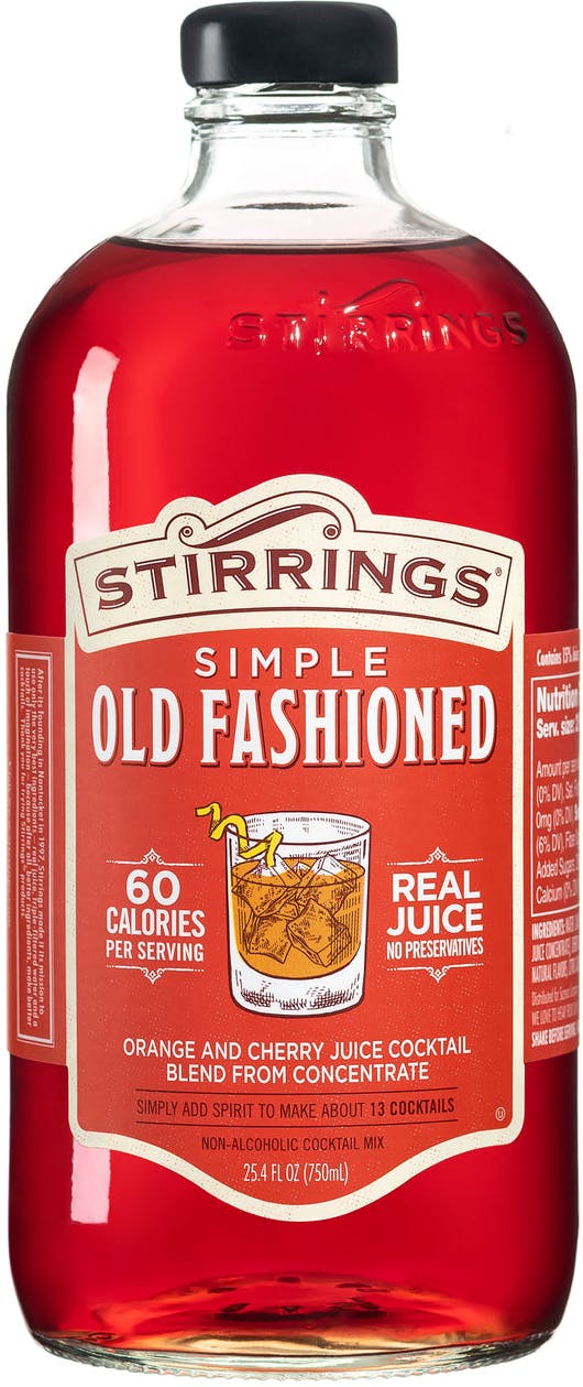 Stirrings Old Fashioned Cocktail Mix (2 Pack) - Timeless Flavor