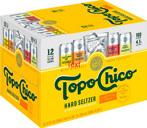 Topo Chico Hard Seltzer Variety Pack 12 pack 12 oz. Can - Petite Cellars