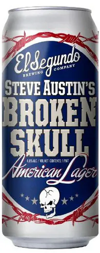 El Segundo Brewing Steve Austin's Broken Skull American Lager 4 pack 16