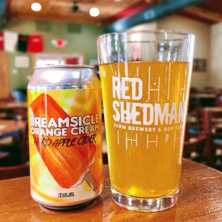 Red Shedman Farm Brewery & Hop Yard DREAMSICLE ORANGE CANS 12 oz 4 pack ...