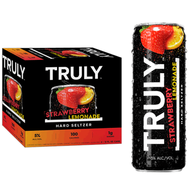 Truly Strawberry Lemonade 6 pack 12 oz. Can - Petite Cellars