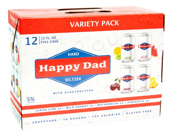 Happy Dad Hard Seltzer Seltzer Variety Pack 12 pack 12 oz. - Petite Cellars