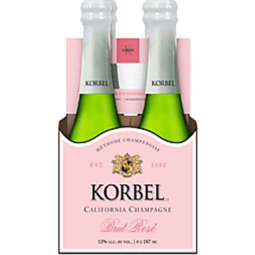 Korbel Brut Rosé 4 pack 187ml