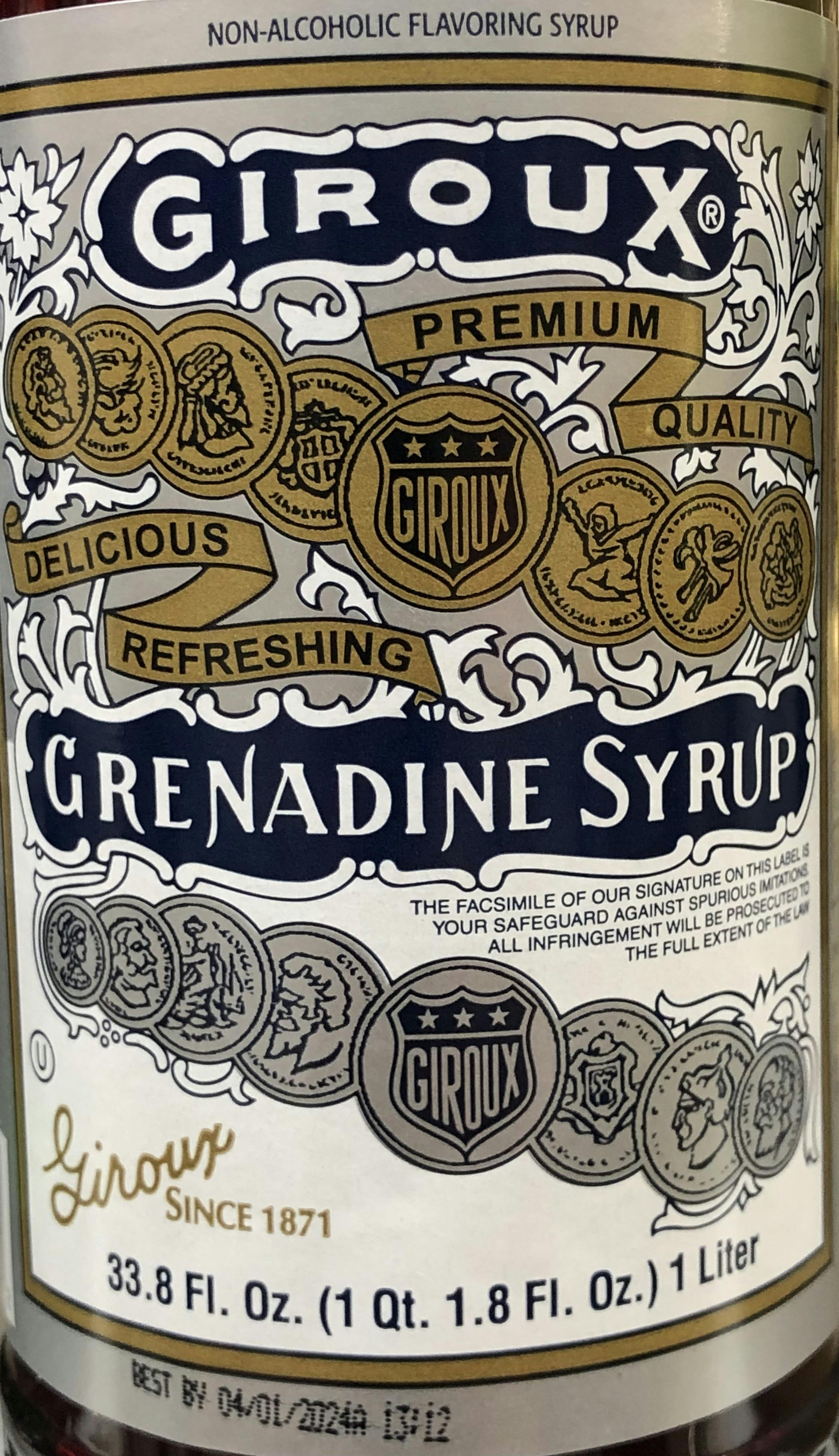 Giroux Grenadine 1L Plastic Bottle Allendale Wine Shoppe