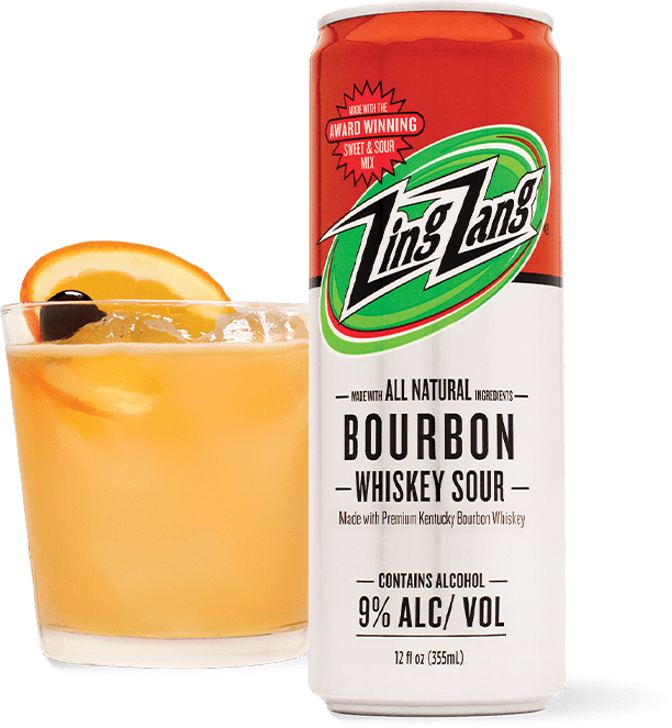 Zing Zang BOURBON WHISKEY SOUR RTD 12 oz 4 pack 12 oz. Petite Cellars