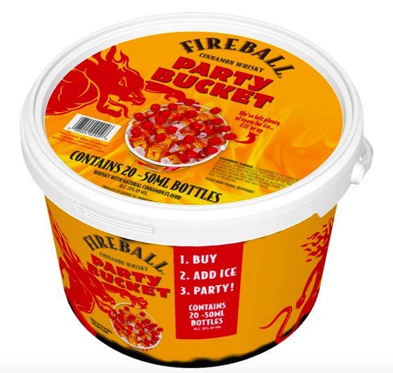 Fireball Party Bucket 20 Pack 20 pack 50ml Petite Cellars
