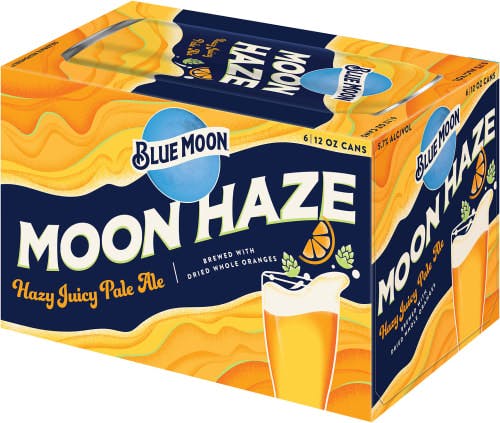 Blue Moon Brewing Company Moon Haze IPA 6 pack 12 oz. Can - Yankee