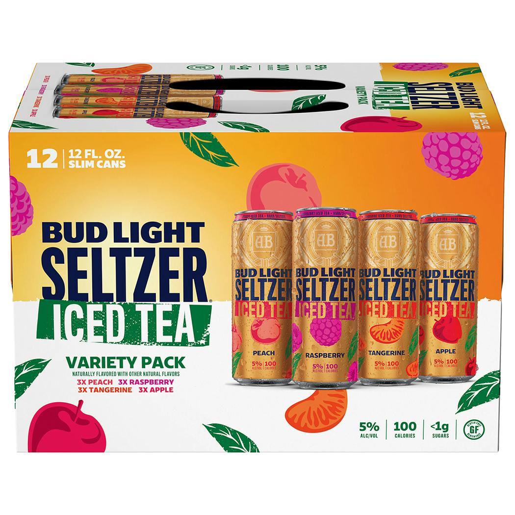 Bud Light Seltzer Iced Tea Variety Pack 12 pack 12 oz. Can Yankee Spirits