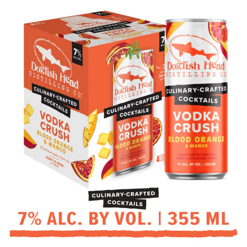Dogfish Head Blood Orange & Mango Vodka Crush 4 pack 12 oz. Can