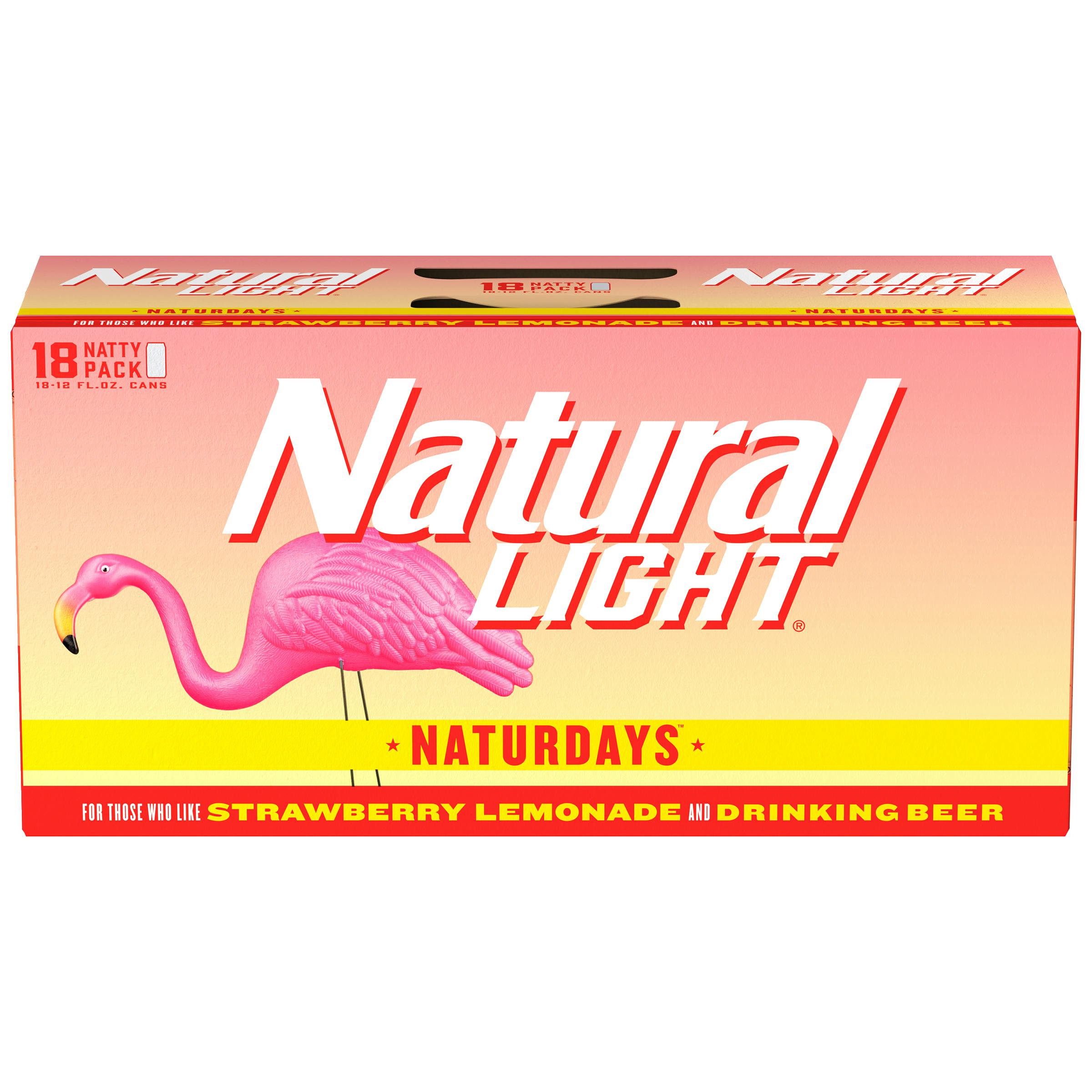 Natural Light Naturdays Strawberry Lemonade 18 pack 12 oz. Can Yankee