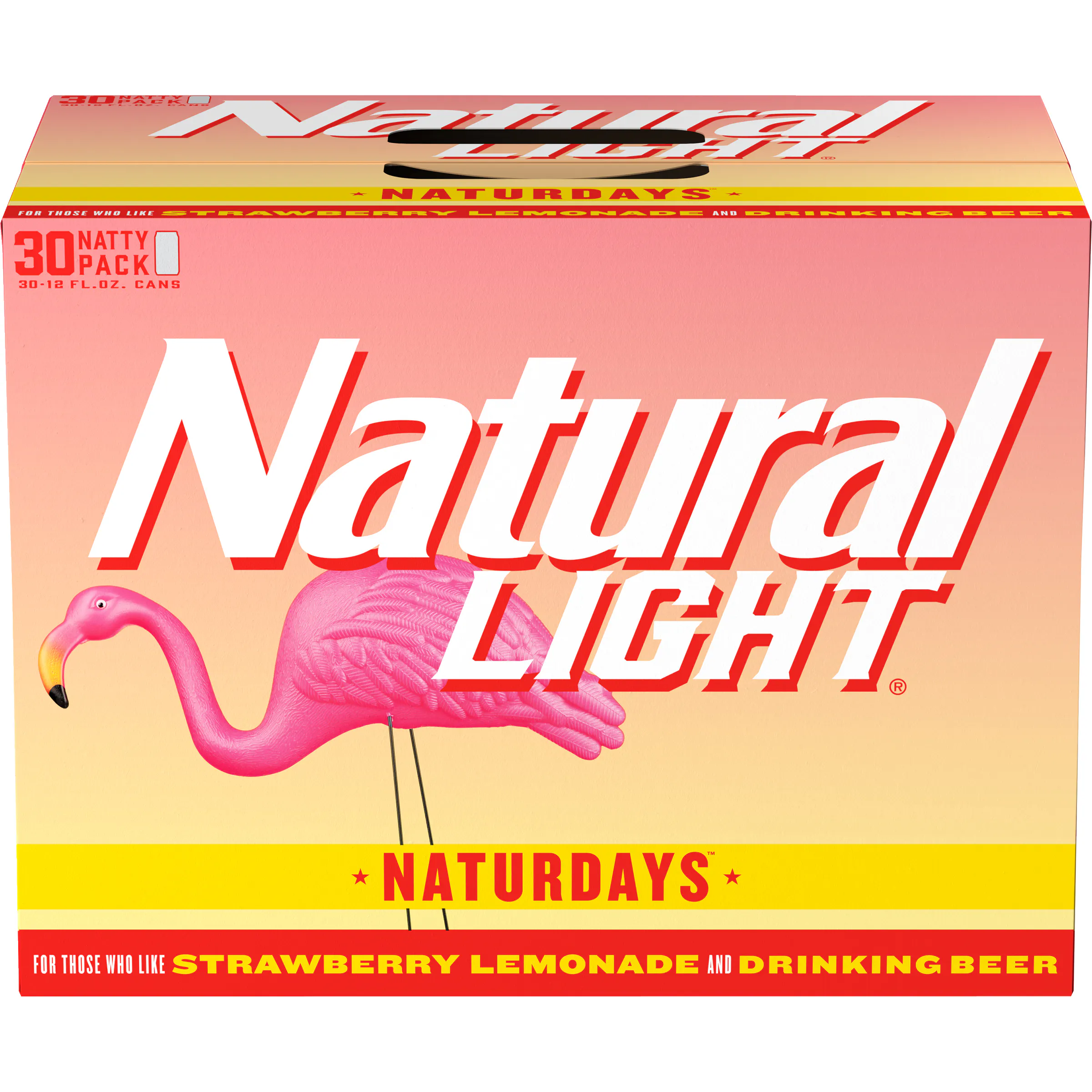 3本 NATURELAU リプライロション 330ml Natural Light Naturdays Strawberry Lemonade 30 pack 12 oz. Can