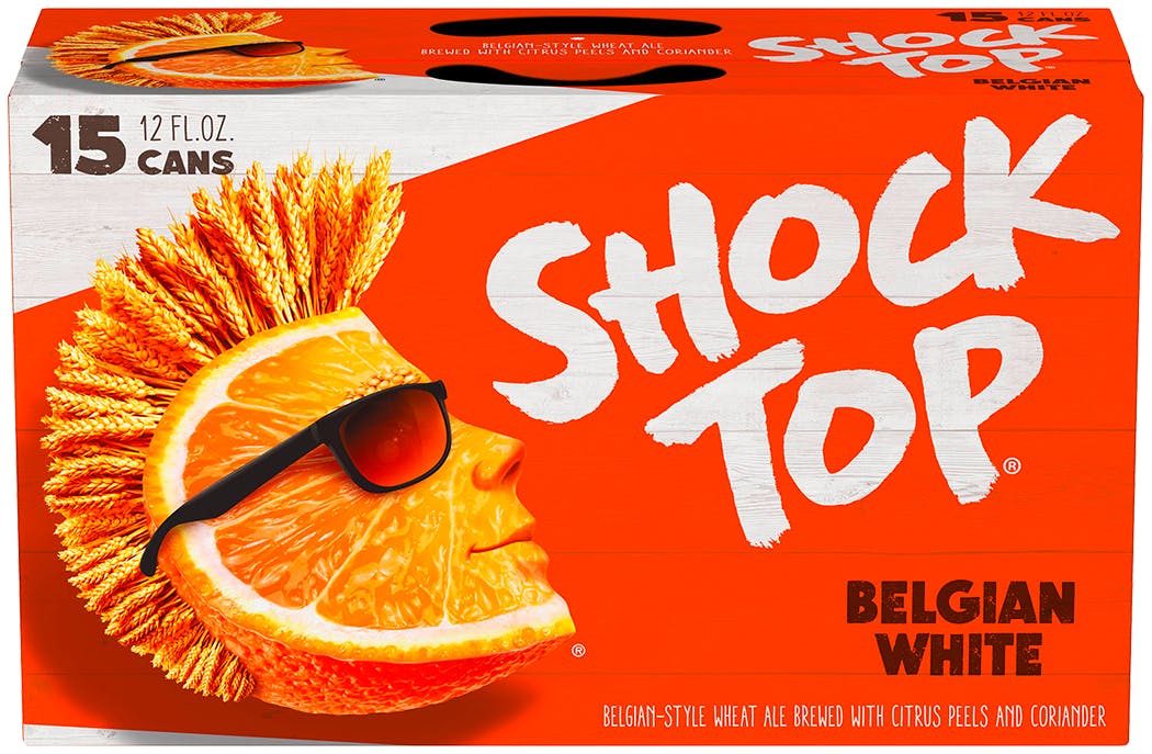 Shock Top Belgian White 15 pack 12 oz. Can Yankee Spirits