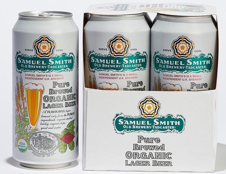 Samuel Smith Organic Lager 4 pack 14.9 oz. Can - Petite Cellars