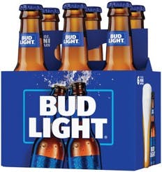 Bud Light Beer 6 pack 7 oz. Bottle - Yankee Spirits