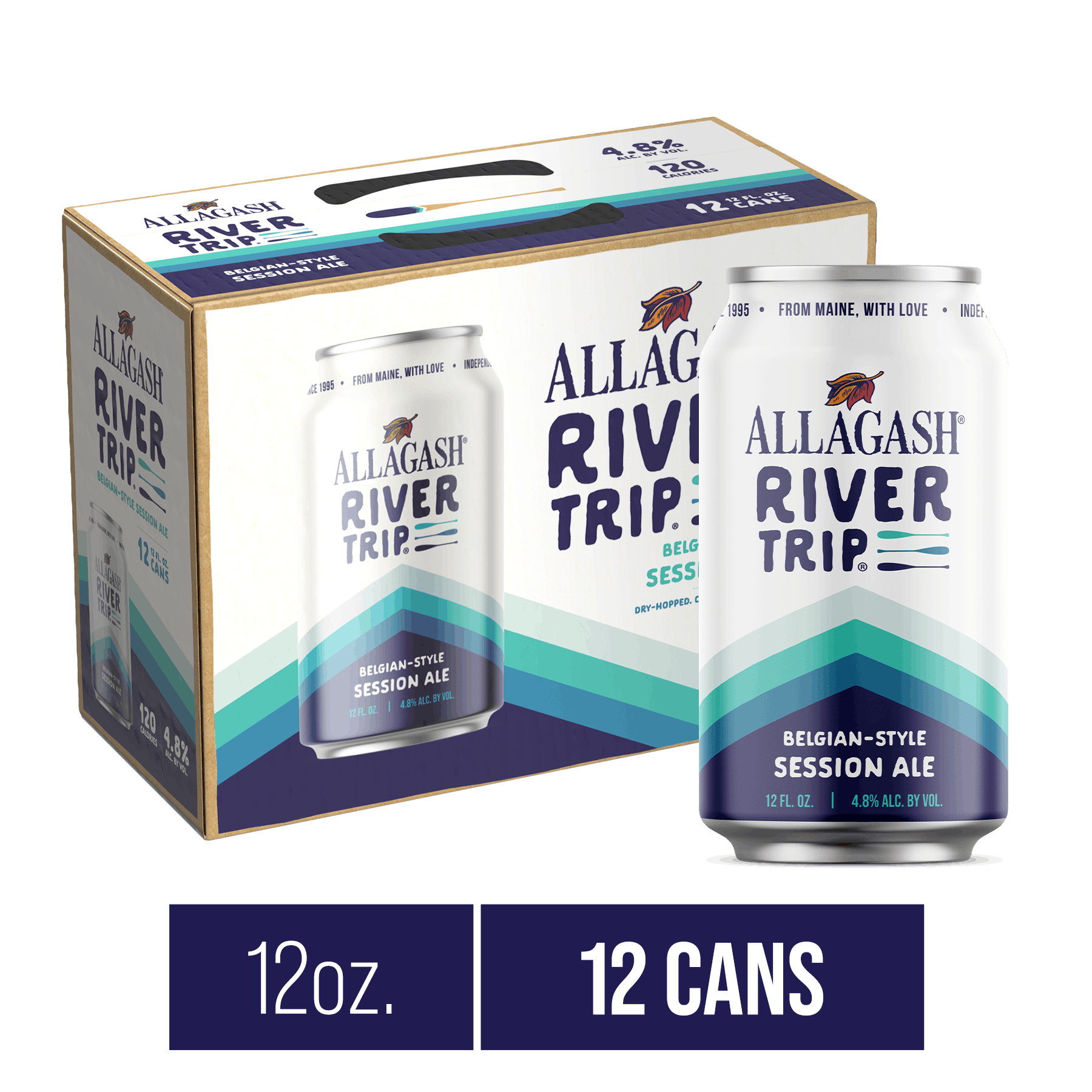 Allagash River Trip 12 Pack 12 Oz Can Yankee Spirits   640393 