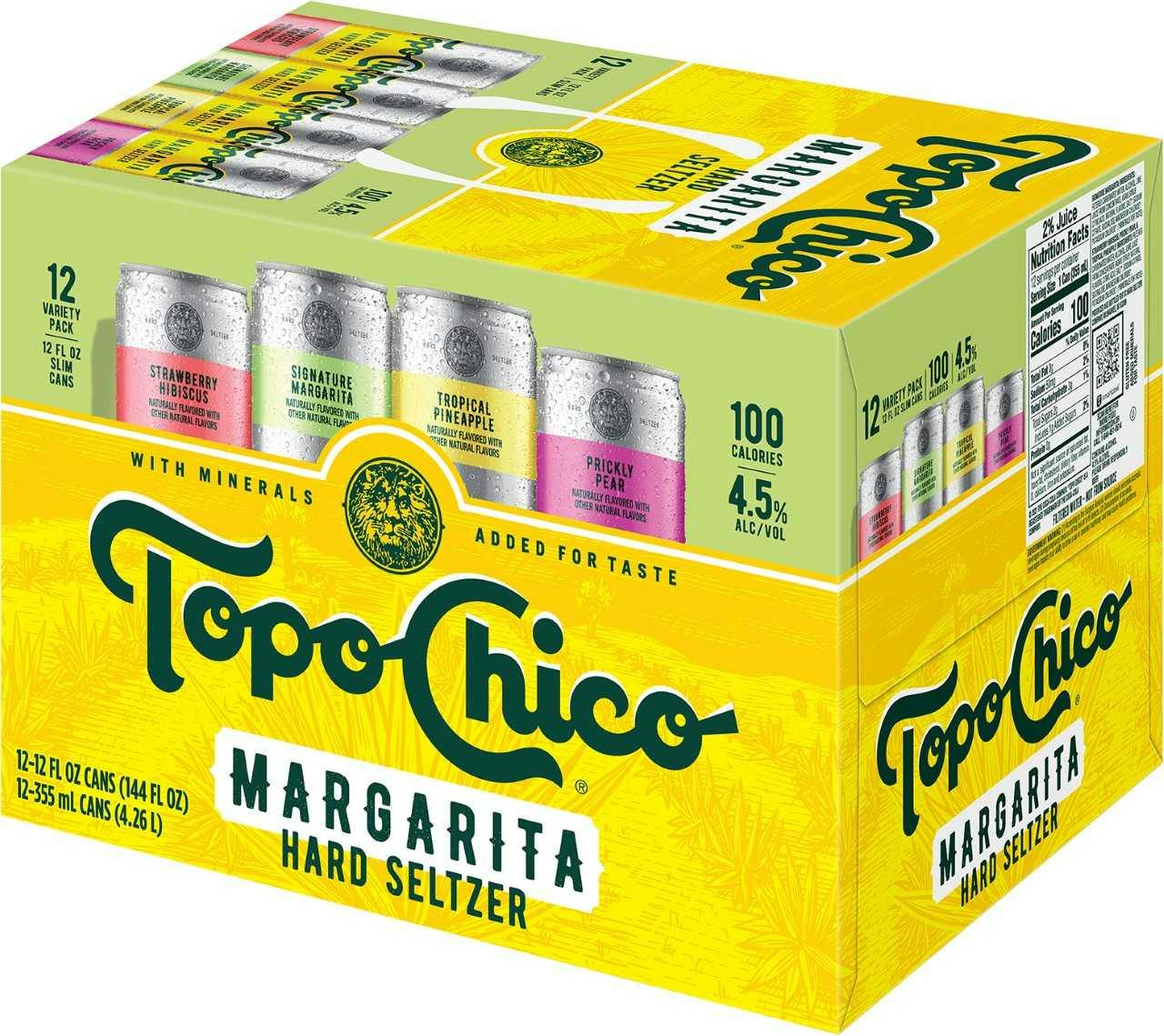 Topo Chico Seltzer Hard Seltzer Variety Pack, 12 cans / 12 fl oz