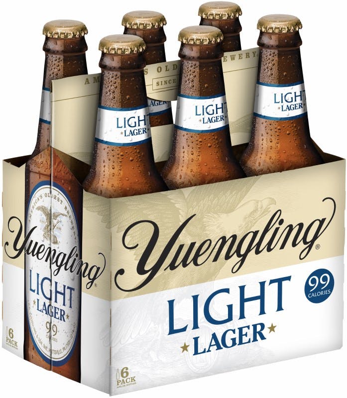 Yuengling Light Lager 6 pack 12 oz. Bottle - Petite Cellars