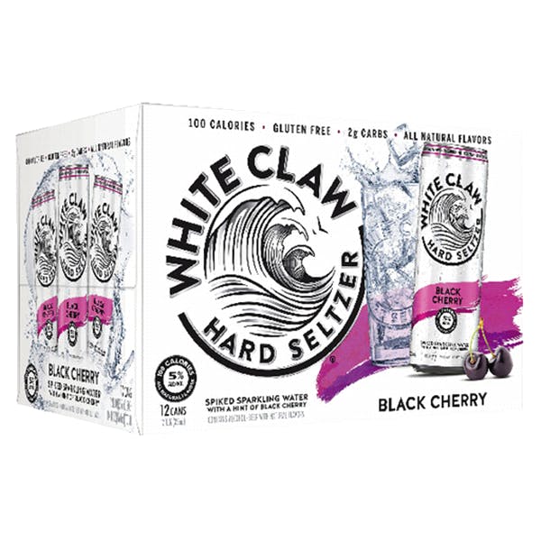 White Claw Black Cherry 12 pack 12 oz. Can - Petite Cellars