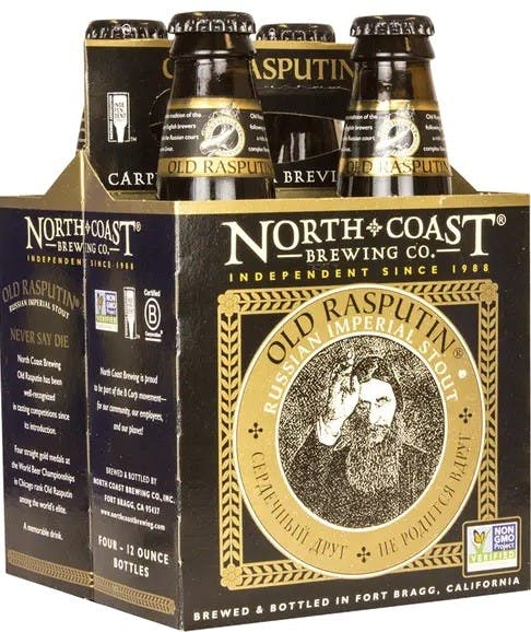 North Coast Brewing Co. Old Rasputin Russian Imperial Stout 4 pack 12 oz. Bottle - Petite Cellars