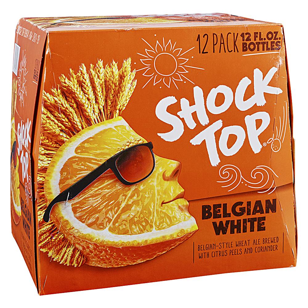 Shock Top Belgian White 12 pack 12 oz. Bottle - Petite Cellars