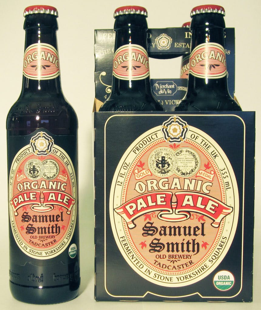 Samuel Smith Organic Pale Ale 4 pack 12 oz. Bottle - Petite Cellars