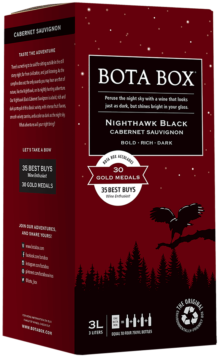 Bota Box Nighthawk Black Cabernet 3L Box - Garden State Discount Liquors