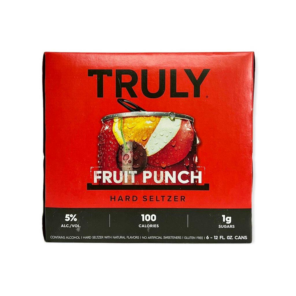 Truly Fruit Punch Hard Seltzer 6 Pack 12 Oz Can Yankee Spirits 1469