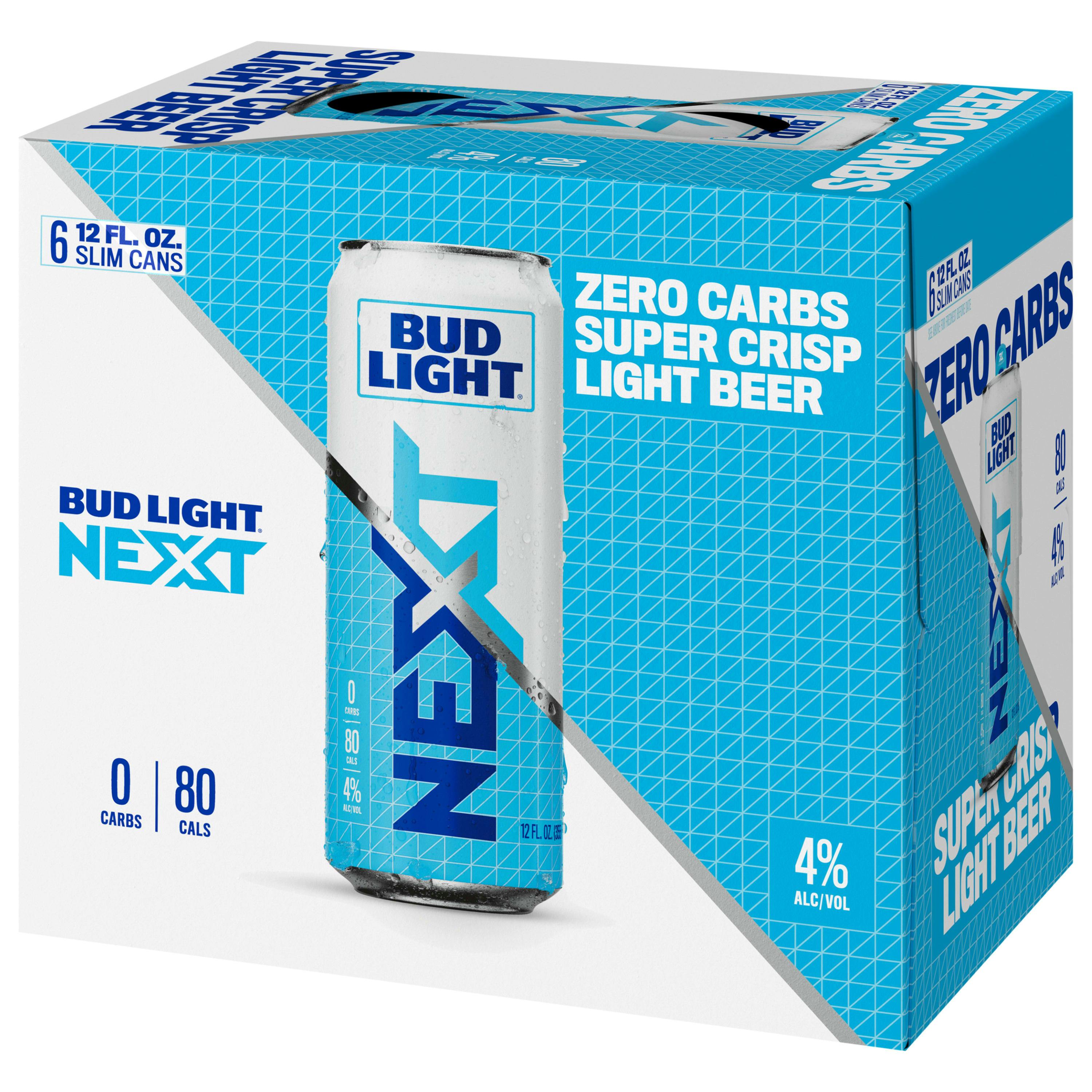 Bud Light Next Zero Carb Beer 6 Pack 12 Oz. Can - Yankee Spirits