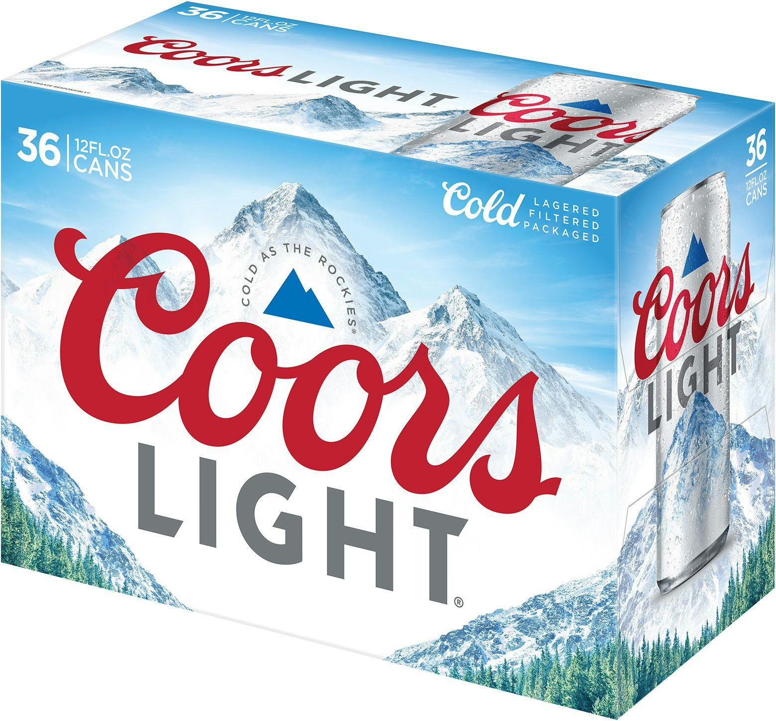 Coors Light 36 pack 12 oz. Can Yankee Spirits