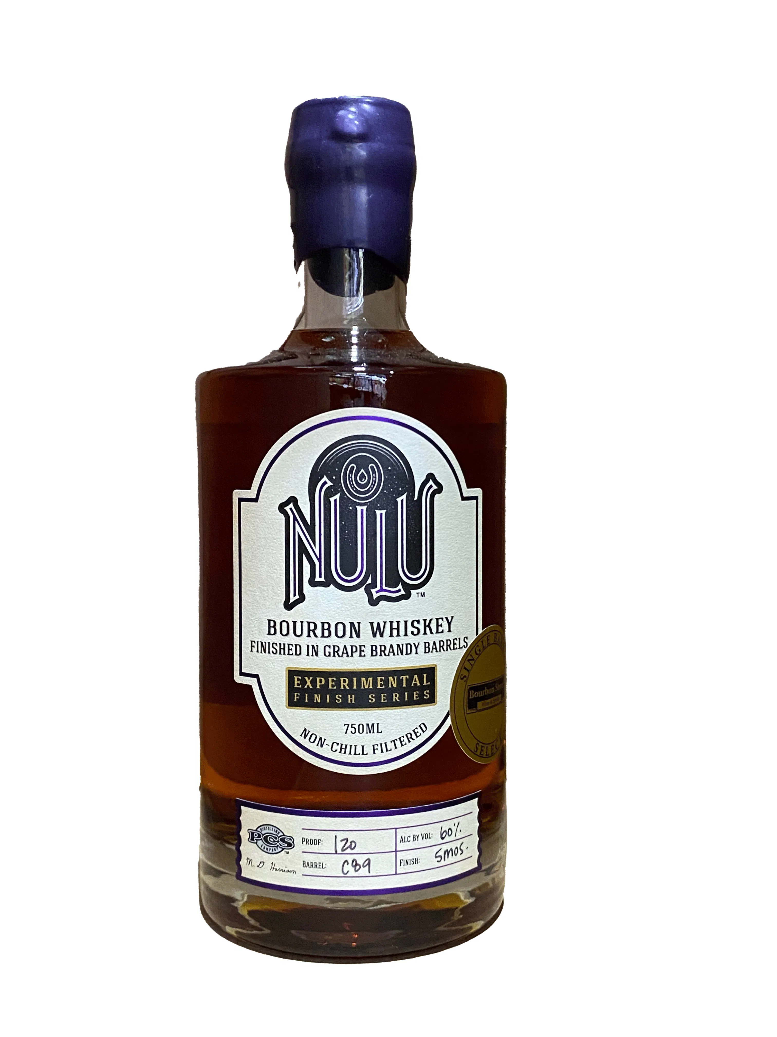 NuLu "Store Pick" Single Barrel Bourbon Grape Brandy Finish C89 750ml