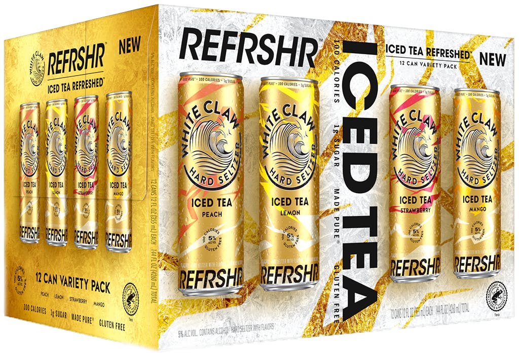 White Claw Refreshr Iced Tea Variety Pack 12 pack 12 oz. Can ...