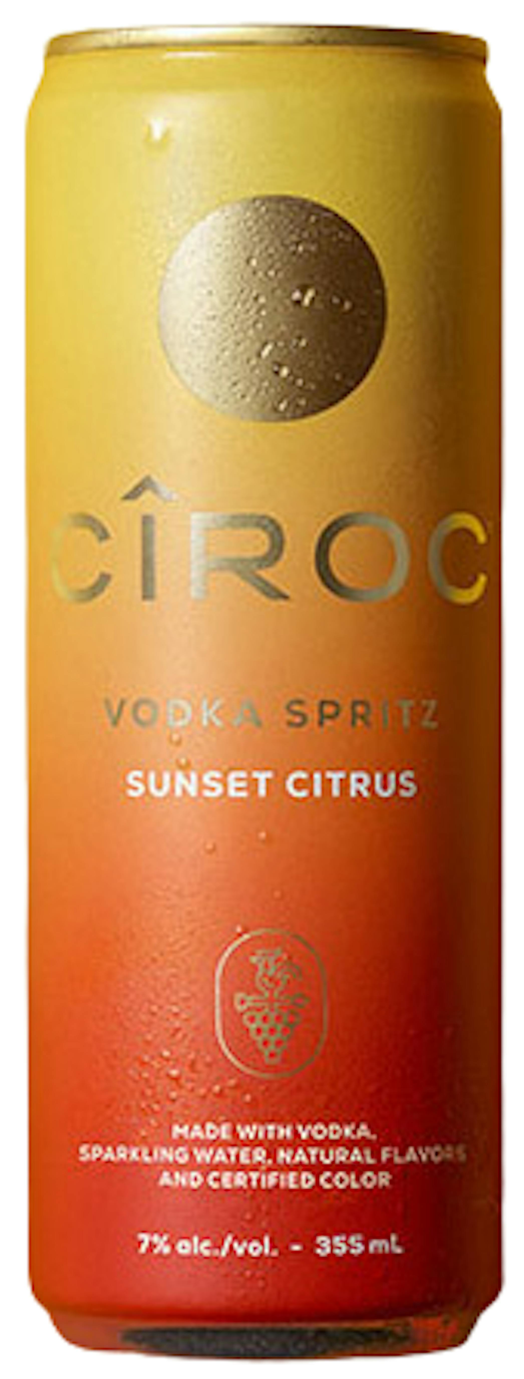 Cîroc Vodka Spritz Sunset Citrus 4 pack 12 oz. Can Vine Republic