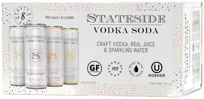 Stateside Vodka Soda Party Pack 8 pack 12 oz. Can - Yankee Spirits