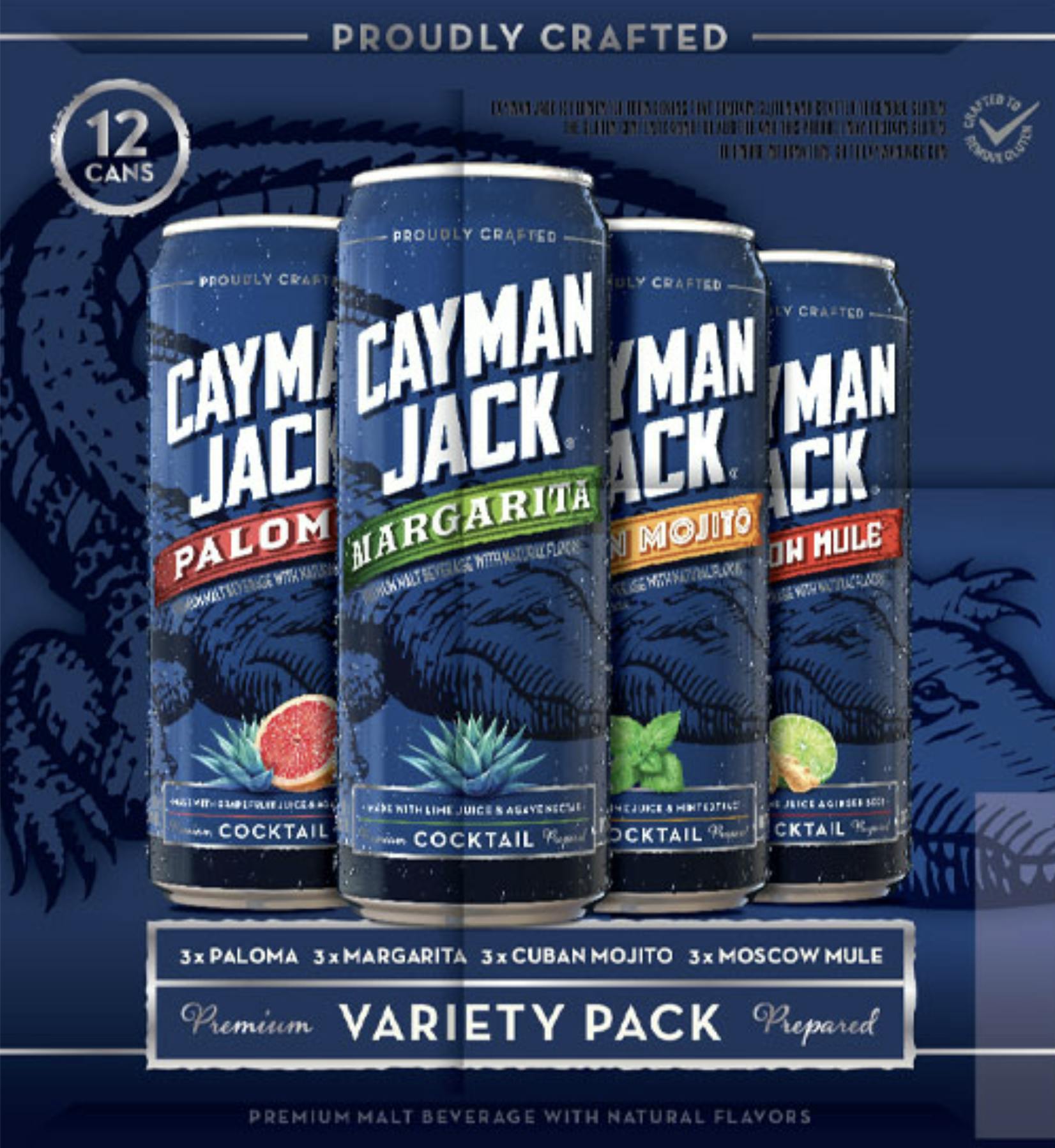 Cayman Jack Cocktail Variety Pack 12 Pack 12 Oz Can Vine Republic   642587 