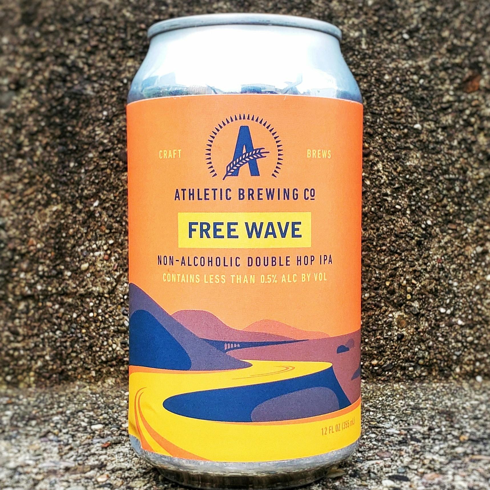 Athletic Brewing Non-Alcoholic Brews Free Wave IPA 6 pack 12 oz. Can - Petite Cellars