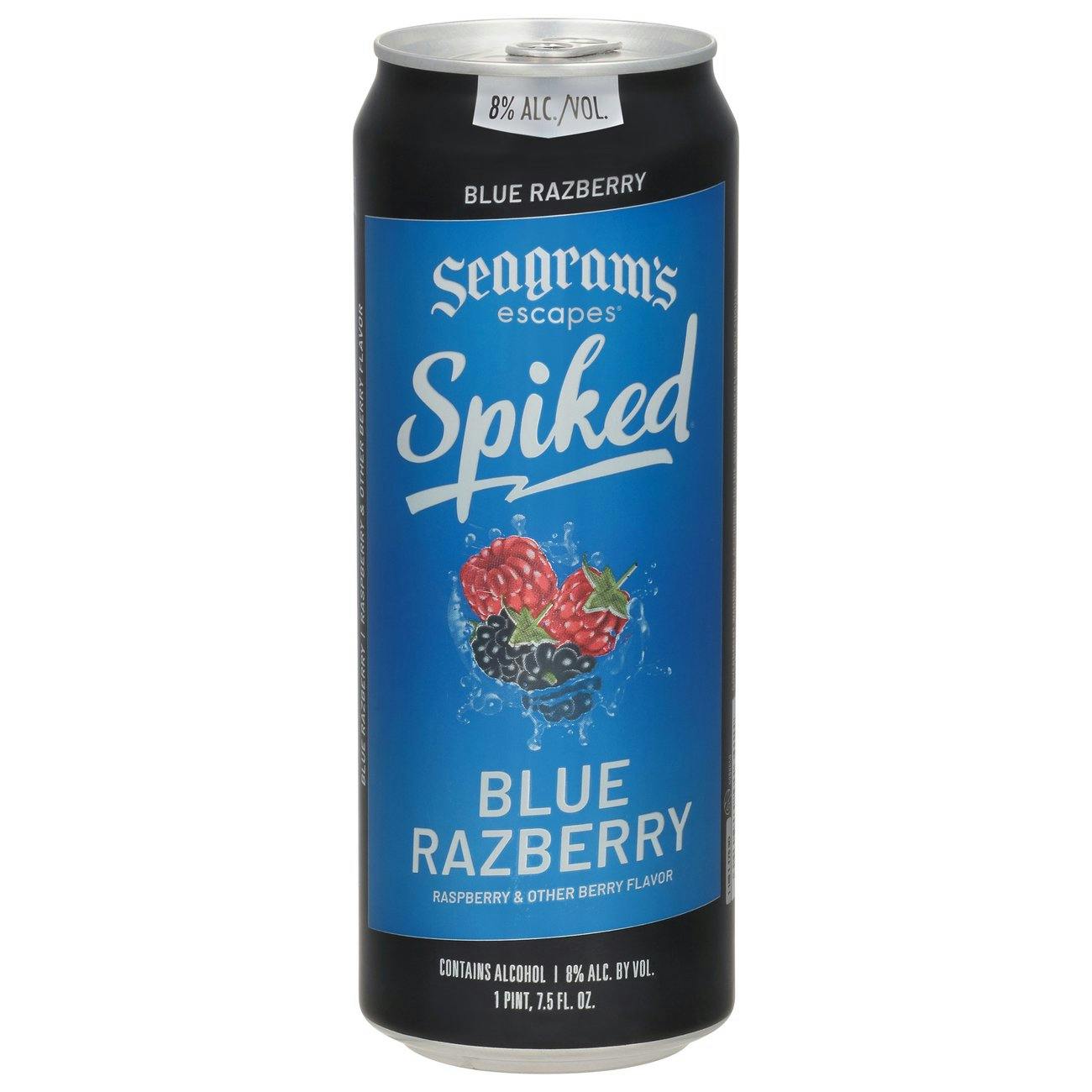 Seagram's Coolers Escapes Spiked Blue Razberry 23 Can Petite