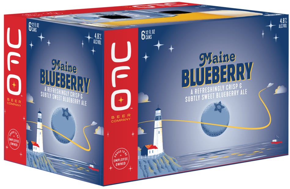 UFO Beer Maine Blueberry 6 pack 12 oz. Can Chris Gasbarro's Fine Wine