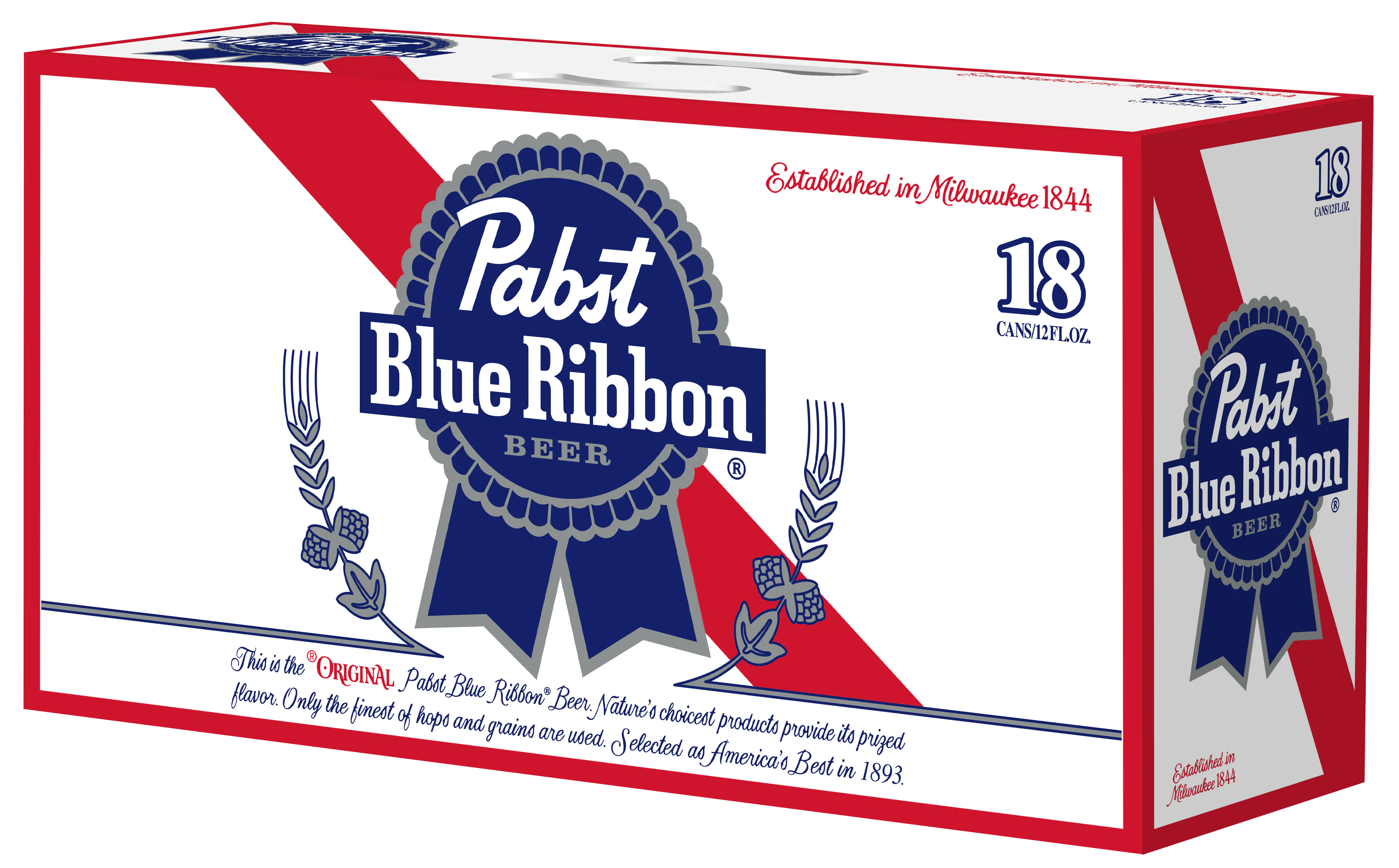 Pabst Blue Ribbon 18連ガーランド Pabst Brewing Company Blue Ribbon Beer 18 pack 12 oz. Can - Yankee