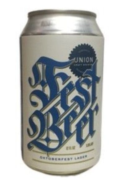 Union Craft Brewing Fest Beer Oktoberfest Amber Lager 6 pack 12 oz. Can - Petite Cellars